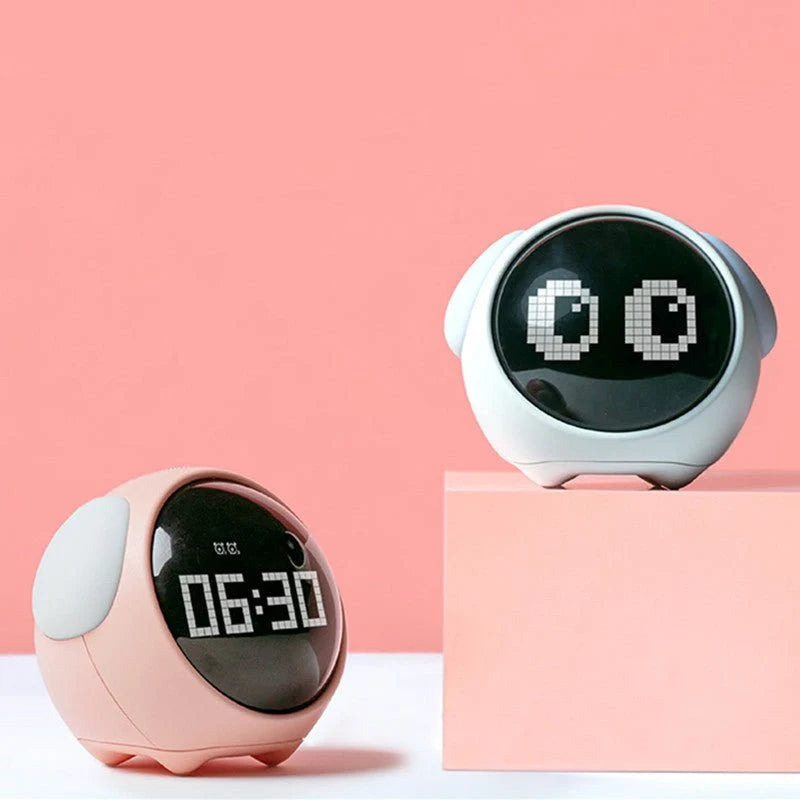 Pixel Expression Alarm Clock – Smart Digital Wake-Up Light with LED Display